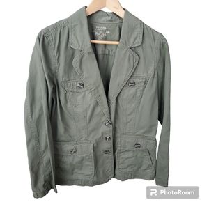 Sonoma blazer military green women